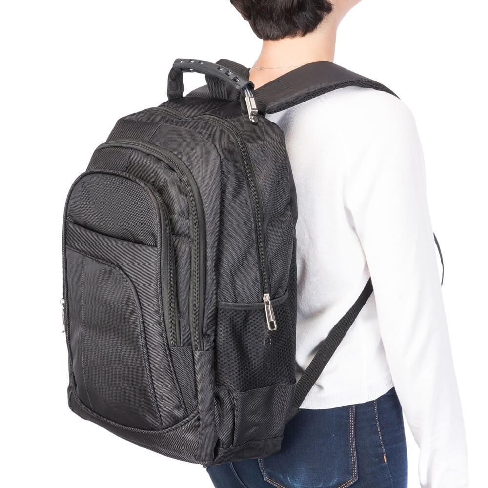 MOCHILA NYLON POLIESTER SPX-02066-PRE NA COR PRETO - Imagem 9