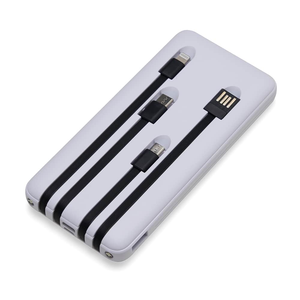 POWER BANK 10.000MAH MULTISSAÍDAS SPX-04052-BCO NA COR BRANCO - Imagem 3
