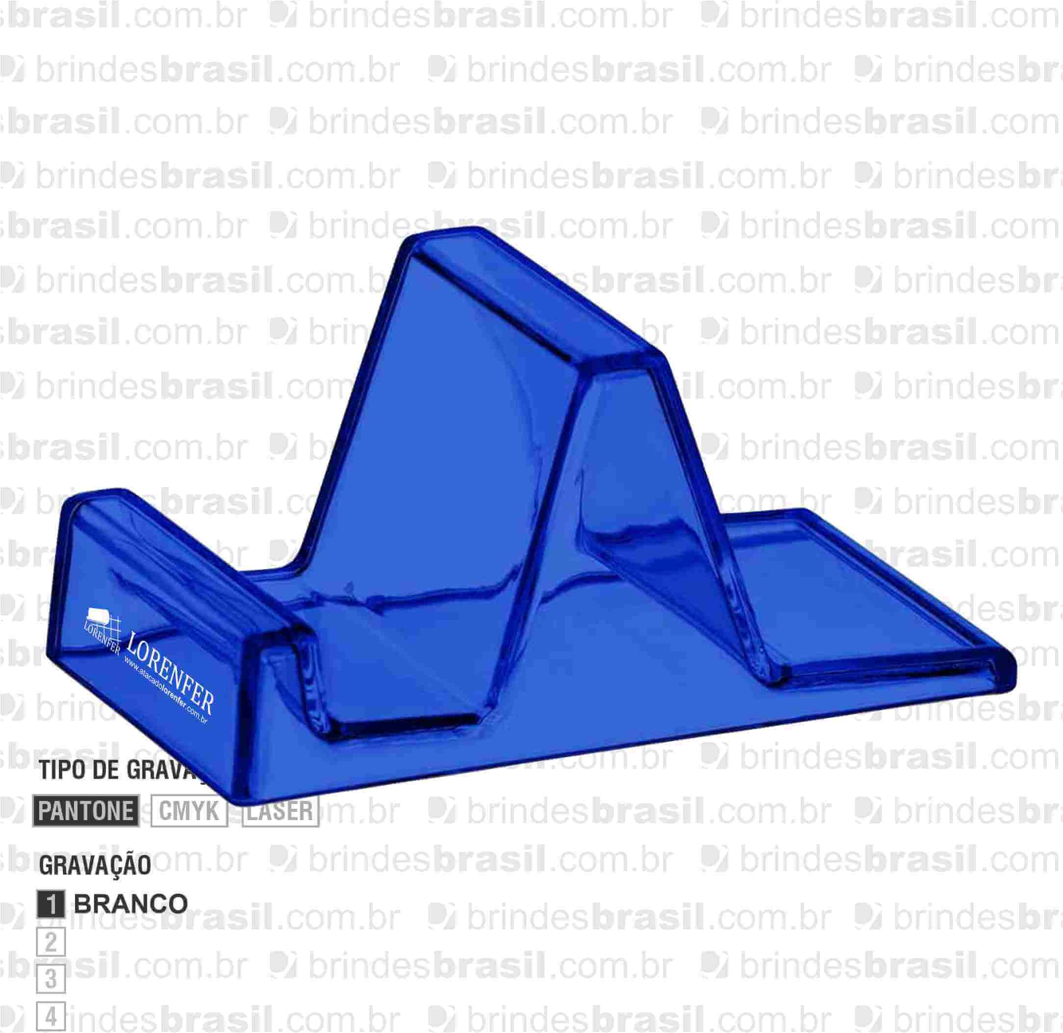 SUPORTE P/ CELULAR EM ACRILICO SPX-01093-AZU/TRA NA COR AZUL - Imagem 2