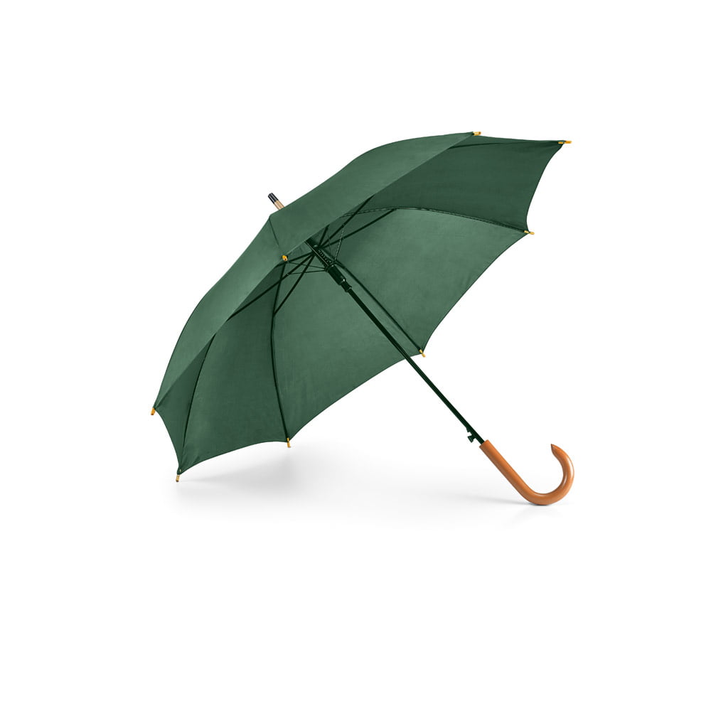Guarda-chuva em poliéster 190T com haste em metal e pega em madeira e abertura automática. ø1040 mm | 885 mm - Imagem 2