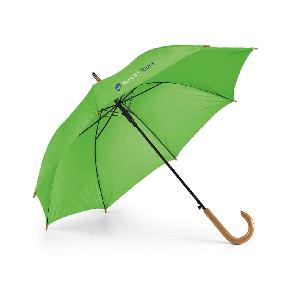 Guarda-chuva em poliéster 190T com haste em metal e pega em madeira e abertura automática. ø1040 mm | 885 mm - Imagem 14
