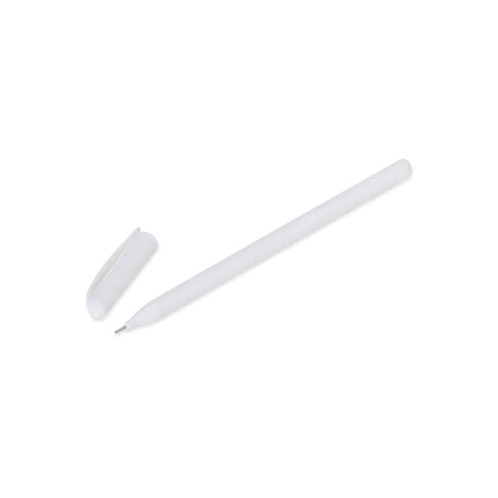 CANETA PLÁSTICA COM TAMPA SPX-05031-BCO NA COR BRANCO - Imagem 2