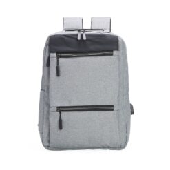 MOCHILA NYLON USB 20L  SPX-P@01318B NA COR PRATA