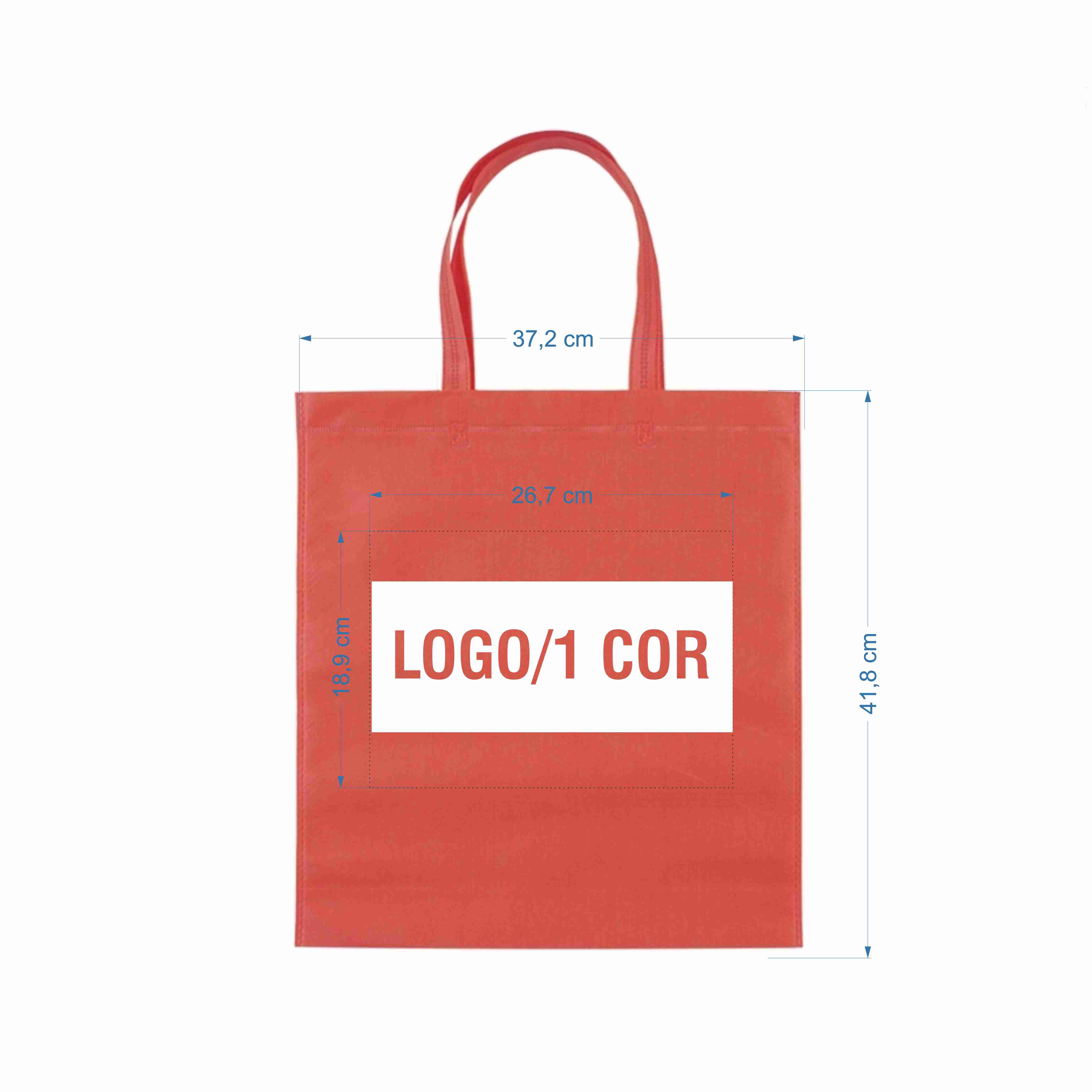 SACOLA DE TNT SPX-13780N-VM NA COR VERMELHO - Imagem 2