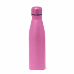 GARRAFA LISA FOSCA ALUMINIO 600ML SPX-14880-ROS NA COR ROSA