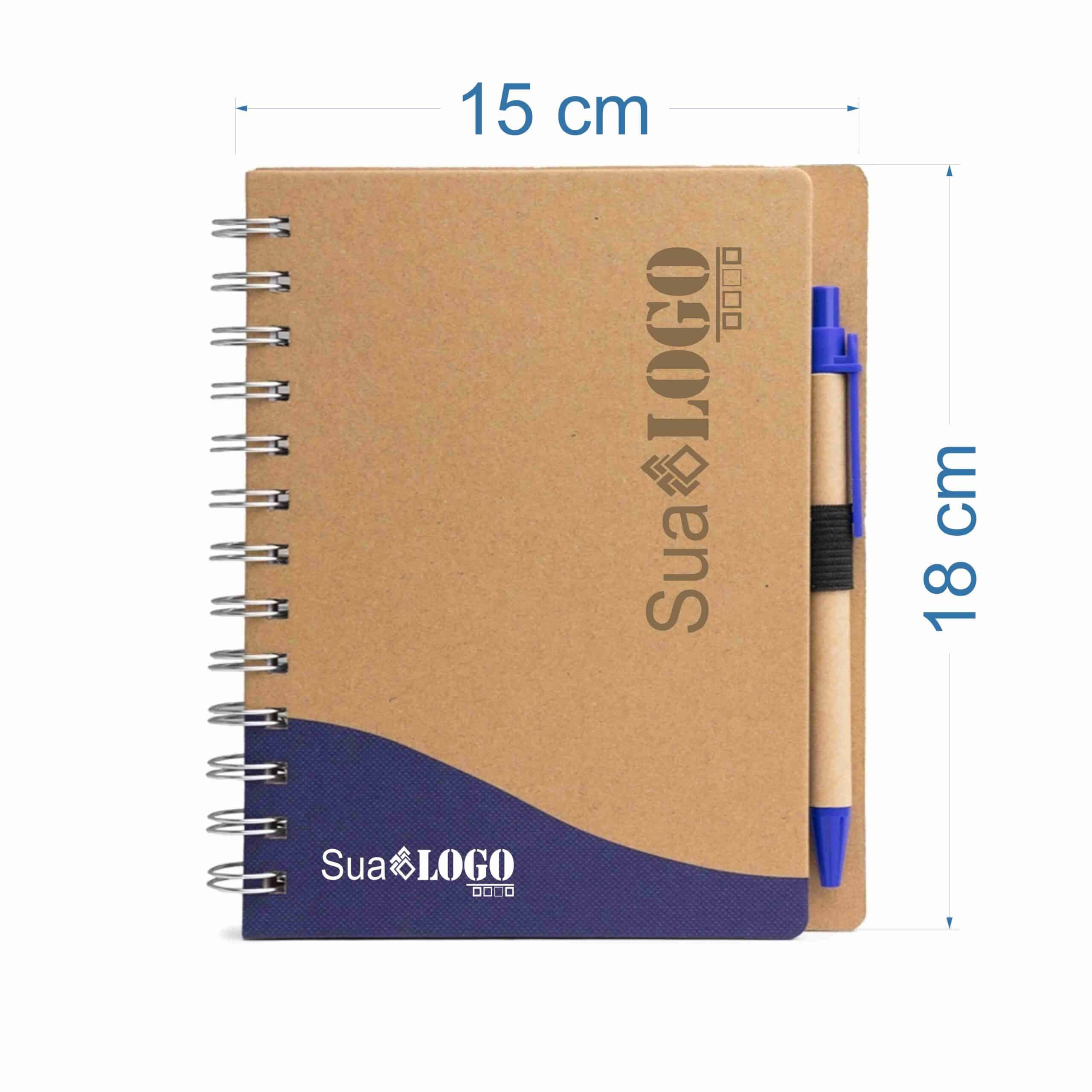 BLOCO DE ANOTAÇÕES COM CANETA SPX-06098-AZU NA COR BEGE - Imagem 2