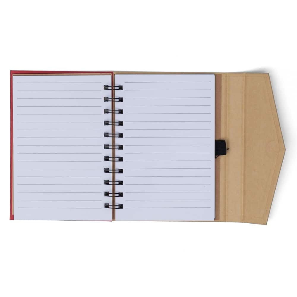 CADERNETA ECOLÓGICA COM AUTOADESIVOS SPX-18515-VM/BEG NA COR VERMELHO - Imagem 4