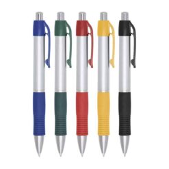 Alternative view of CANETA PLÁSTICA  SPX-03011D-PRA/PRE NA COR PRATA