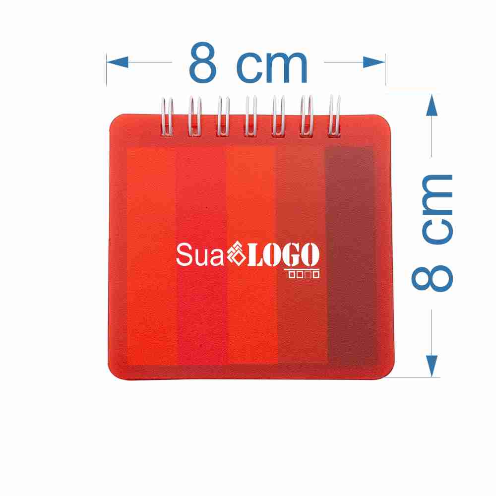 BLOCO DE ANOTAÇÃO C/ AUTO-ADESIVO SPX-18557-VM NA COR VERMELHO - Imagem 2