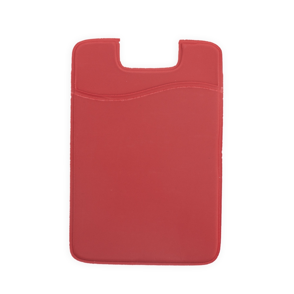ADESIVO PORTA CARTÃO EMBORRACHADO PARA CELULAR SPX-P@14990-VM NA COR VERMELHO