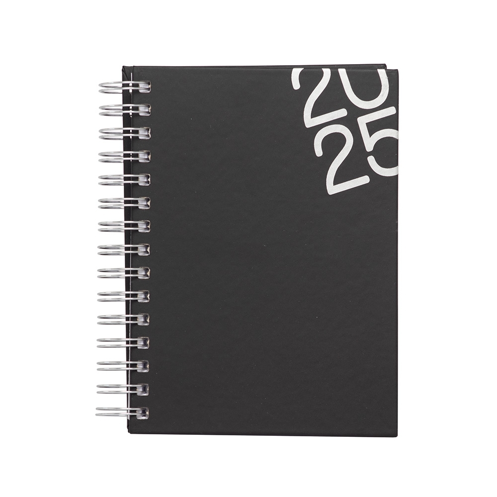 AGENDA DIÁRIA 2026 WIRE-O SPX-14626-PRE NA COR PRETO