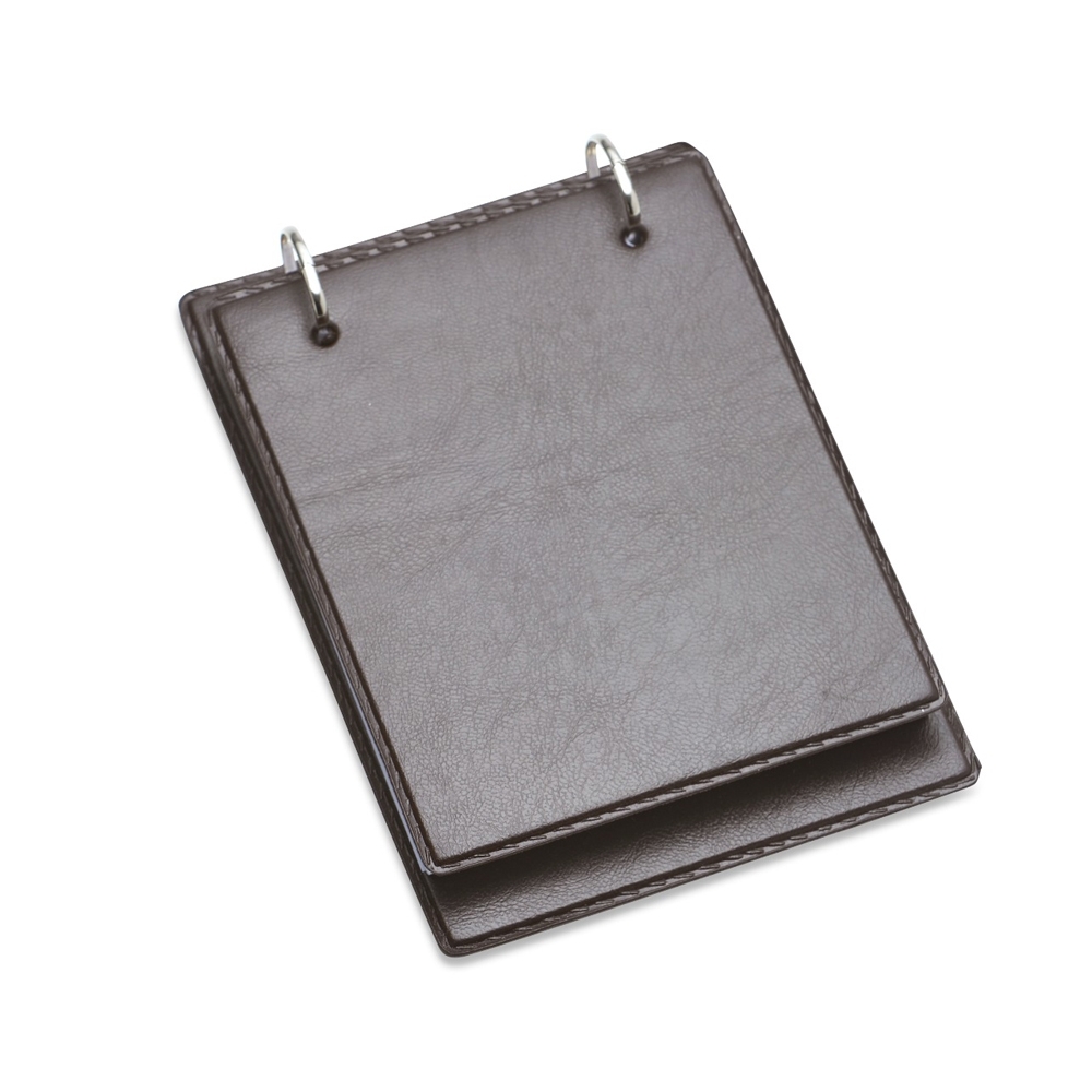 BLOCO DE ANOTAÇÃO DE MESA SPX-14182-MAR/PRA NA COR MARROM