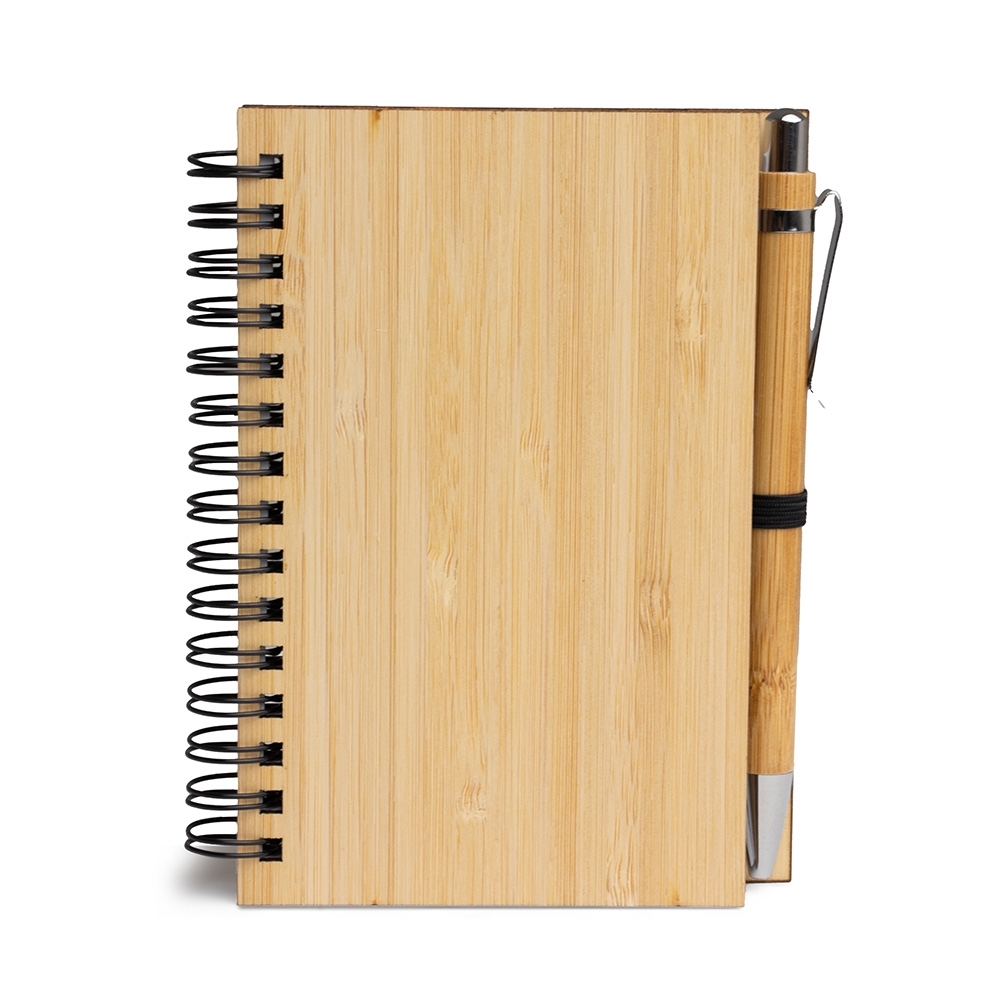 BLOCO DE ANOTAÇÕES ECOLÓGICO COM CANETA SPX-05134-BMB NA COR BAMBU