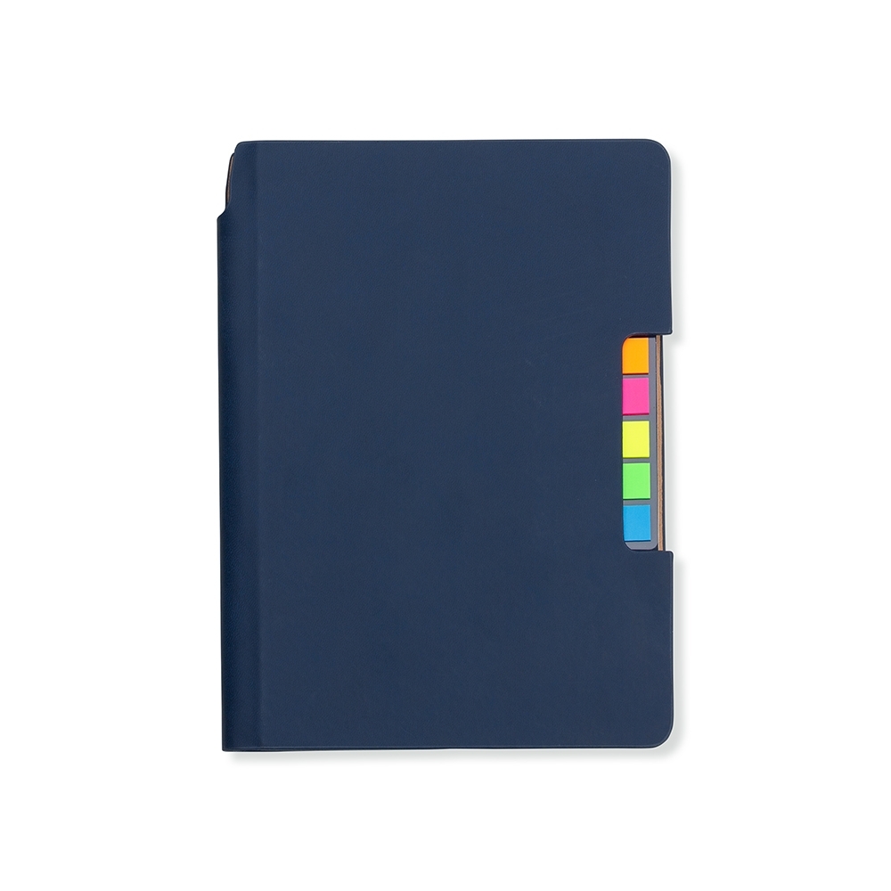 CADERNO C/ AUTOADESIVO SPX-14413-AZU NA COR AZUL