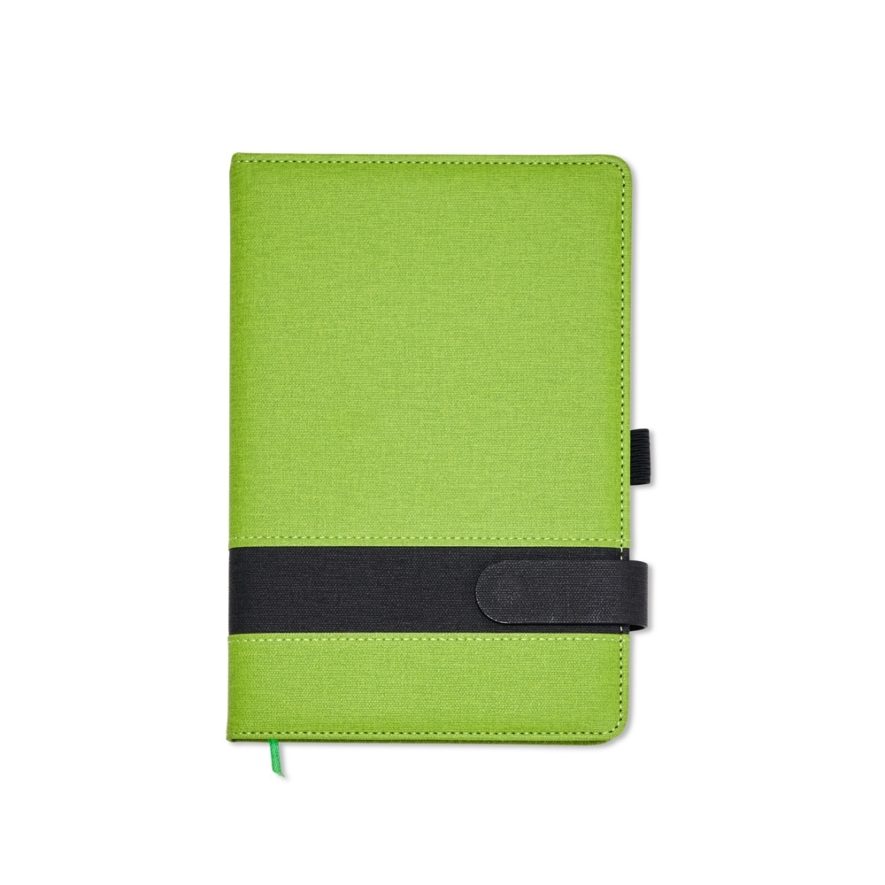 CADERNETA A5 EM PU SPX-06102-VD NA COR VERDE