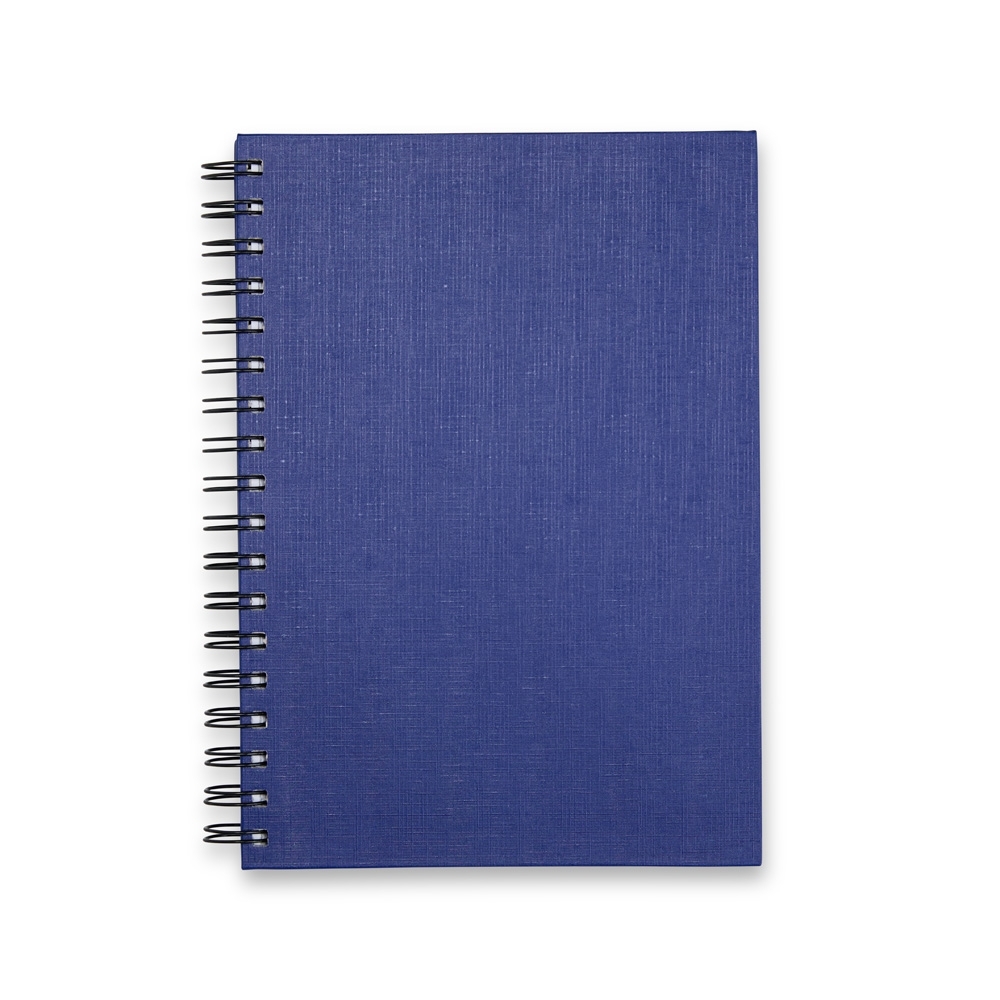 CADERNO CAPA LINHO SPX-15231-AZU NA COR AZUL