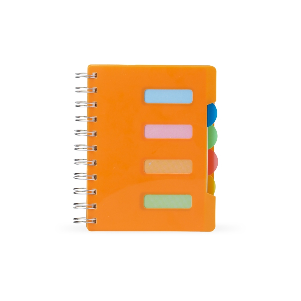 CADERNO PEQUENO SPX-05043-LAR NA COR LARANJA