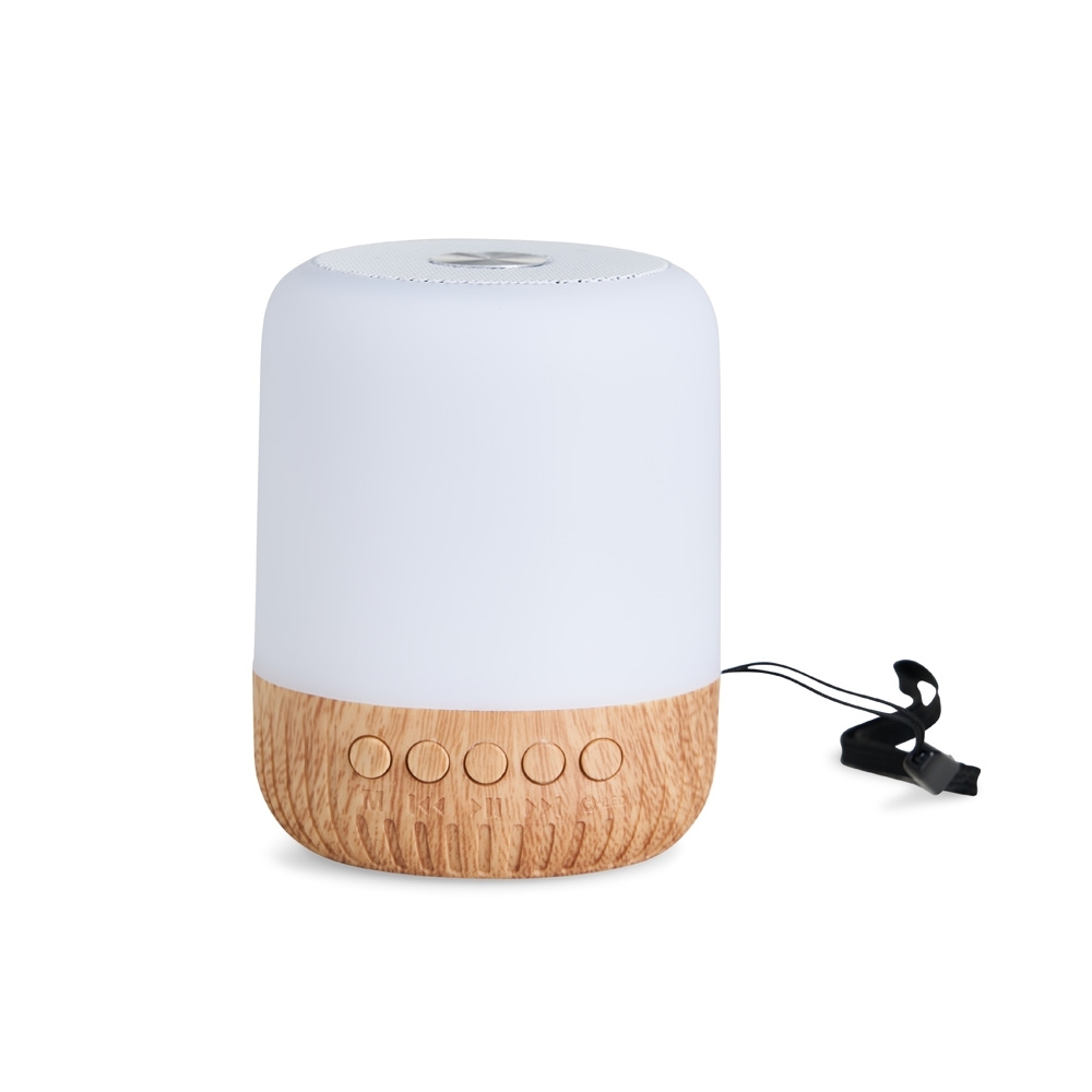 CAIXINHA DE SOM C/ LUMINÁRIA SPX-06031-BCO/MAD NA COR BRANCO