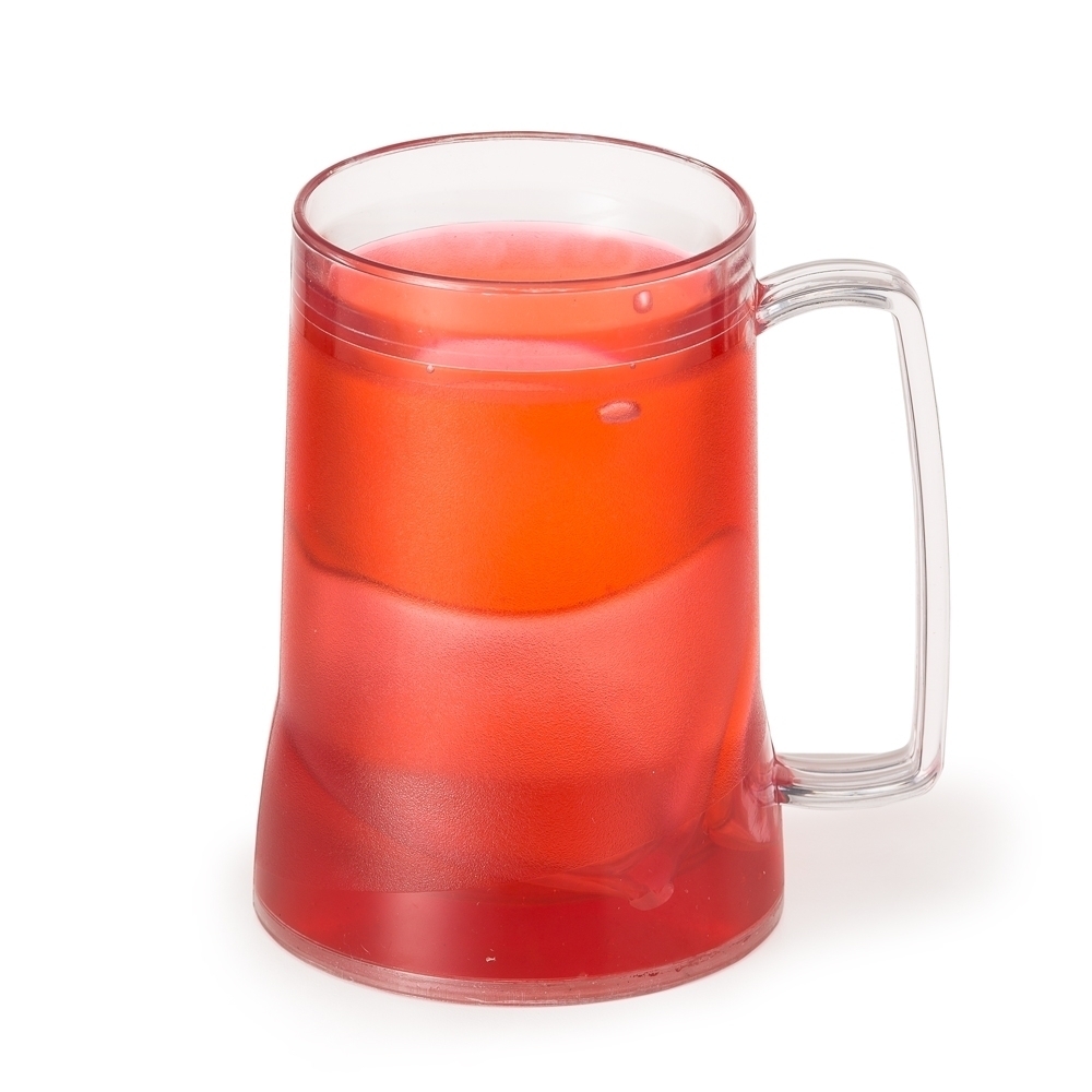CANECA ACRÍLICA C/ GEL  SPX-12508-LAR NA COR LARANJA