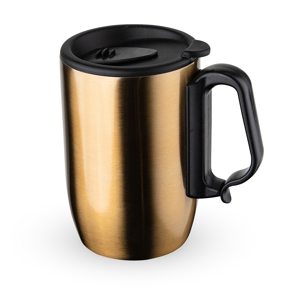 CANECA INOX PAREDE DUPLA 350ML SPX-18624-DOU NA COR DOURADO