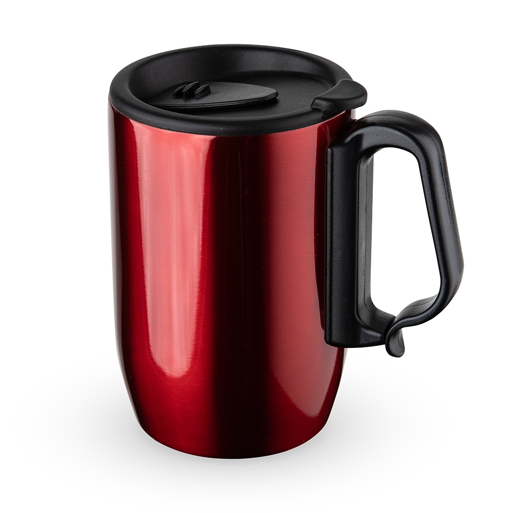 CANECA INOX PAREDE DUPLA 350ML SPX-18624-VM NA COR VERMELHO