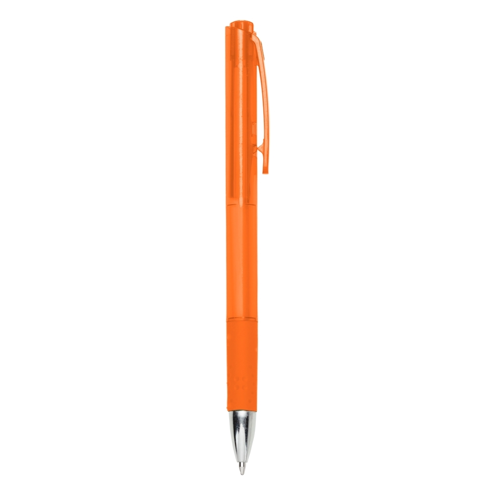 CANETA PLÁSTICA SPX-18527-LAR NA COR LARANJA
