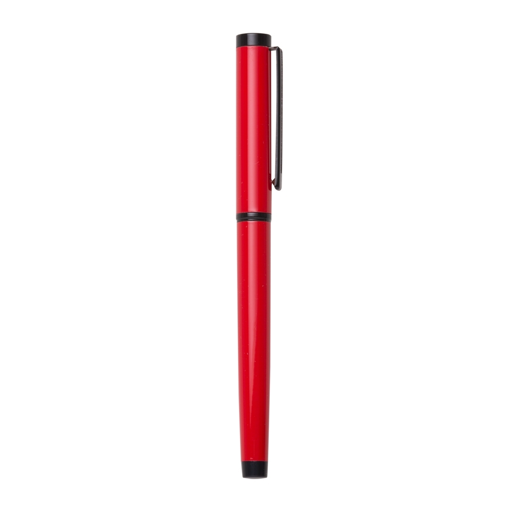 CANETA SEMI - METAL ROLLER  SPX-P@13604-VM/PRE NA COR VERMELHO