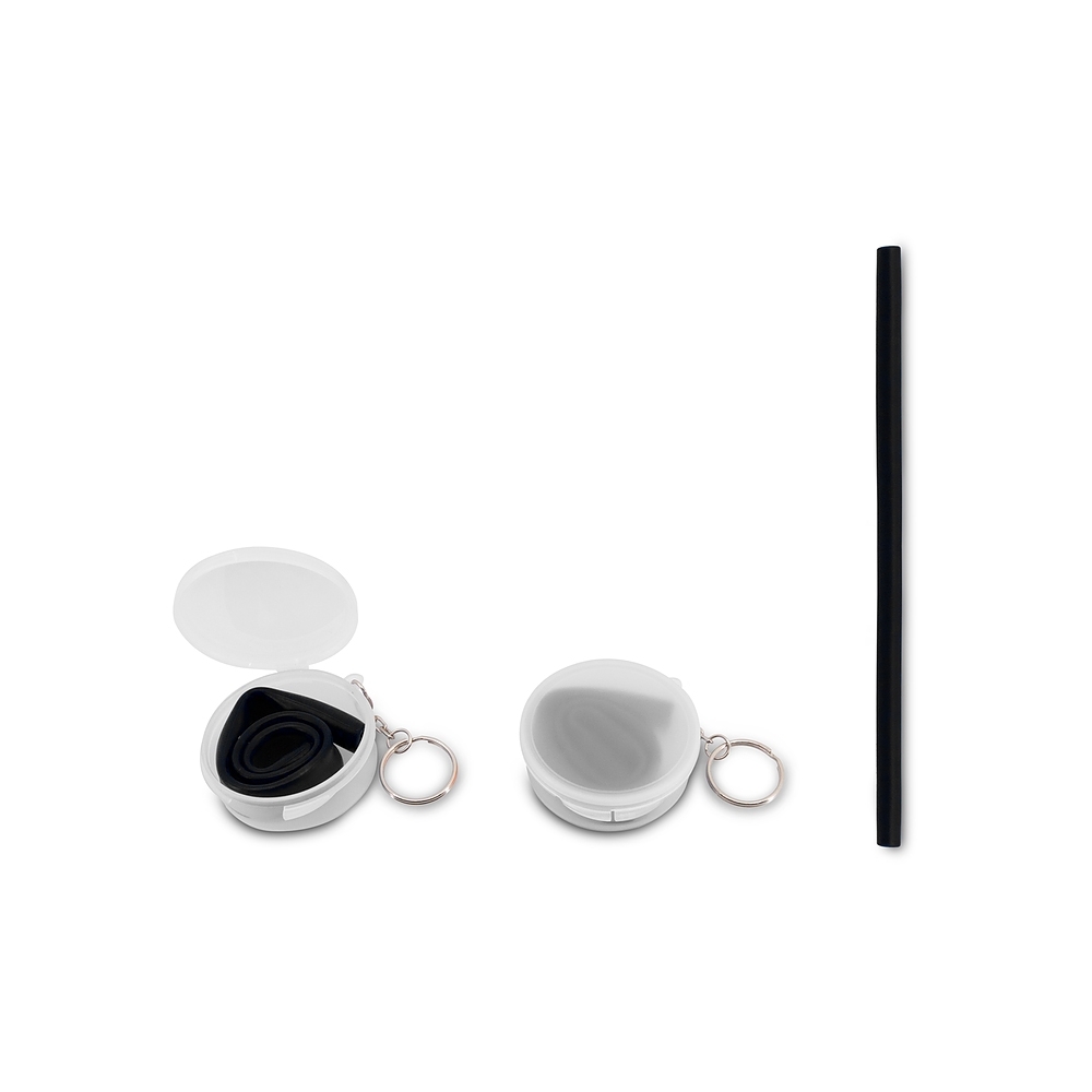 CANUDO EM SILICONE NO ESTOJO SPX-14342-PRE NA COR PRETO