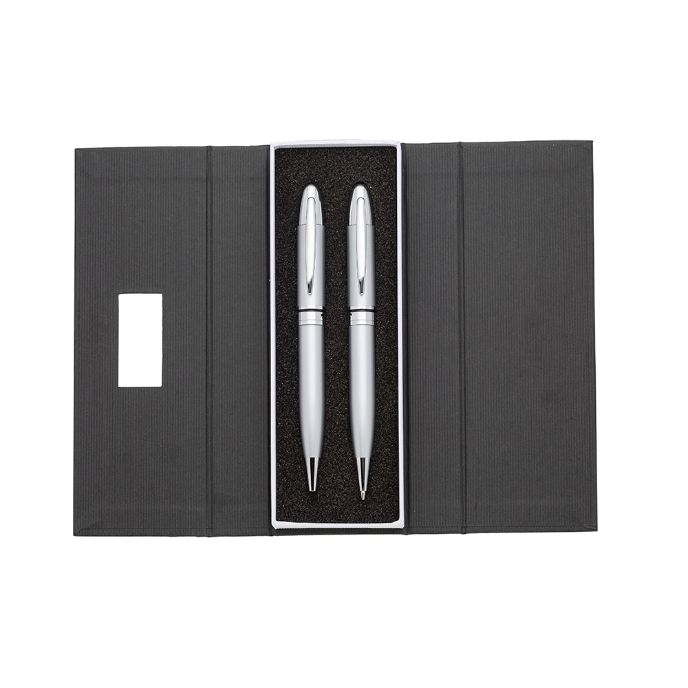 CONJUNTO CANETA E LAPISEIRA SPX-180PAR-CRO NA COR PRATA