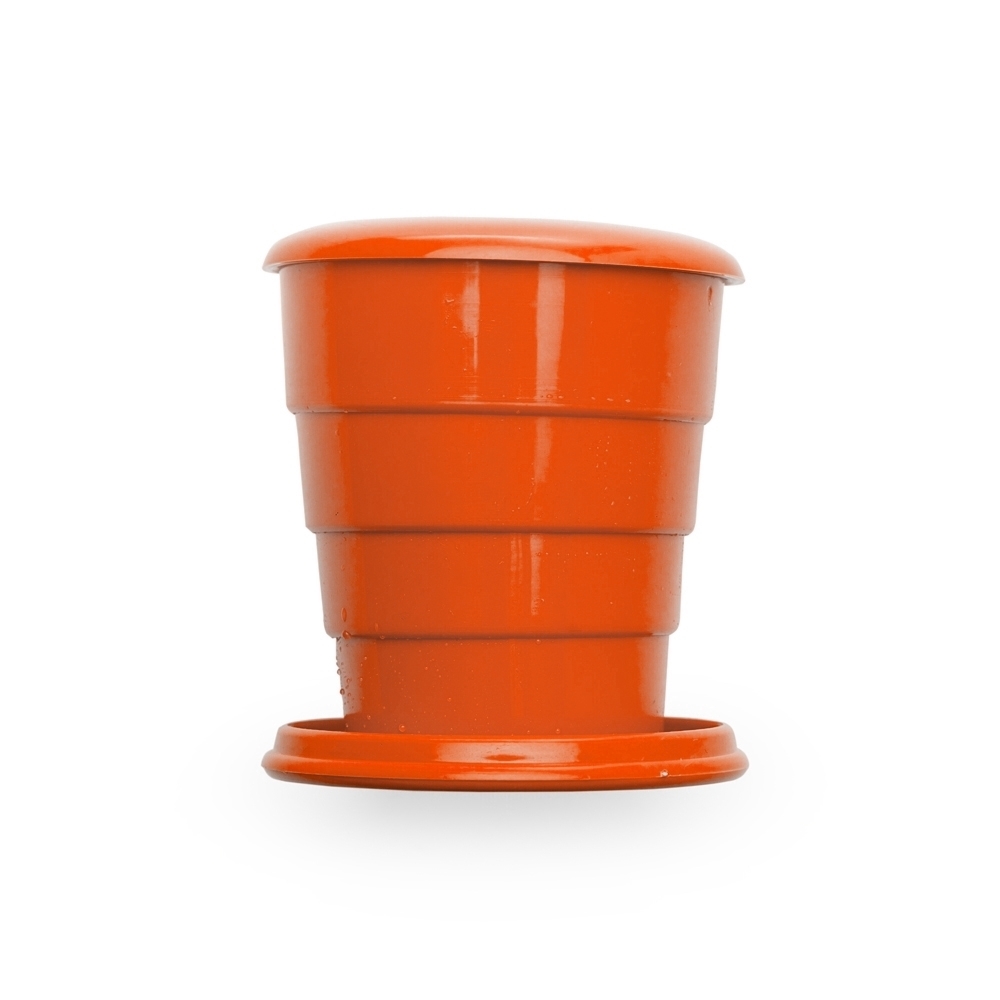 COPO RETRÁTIL 130 ML SPX-13656-LAR NA COR LARANJA