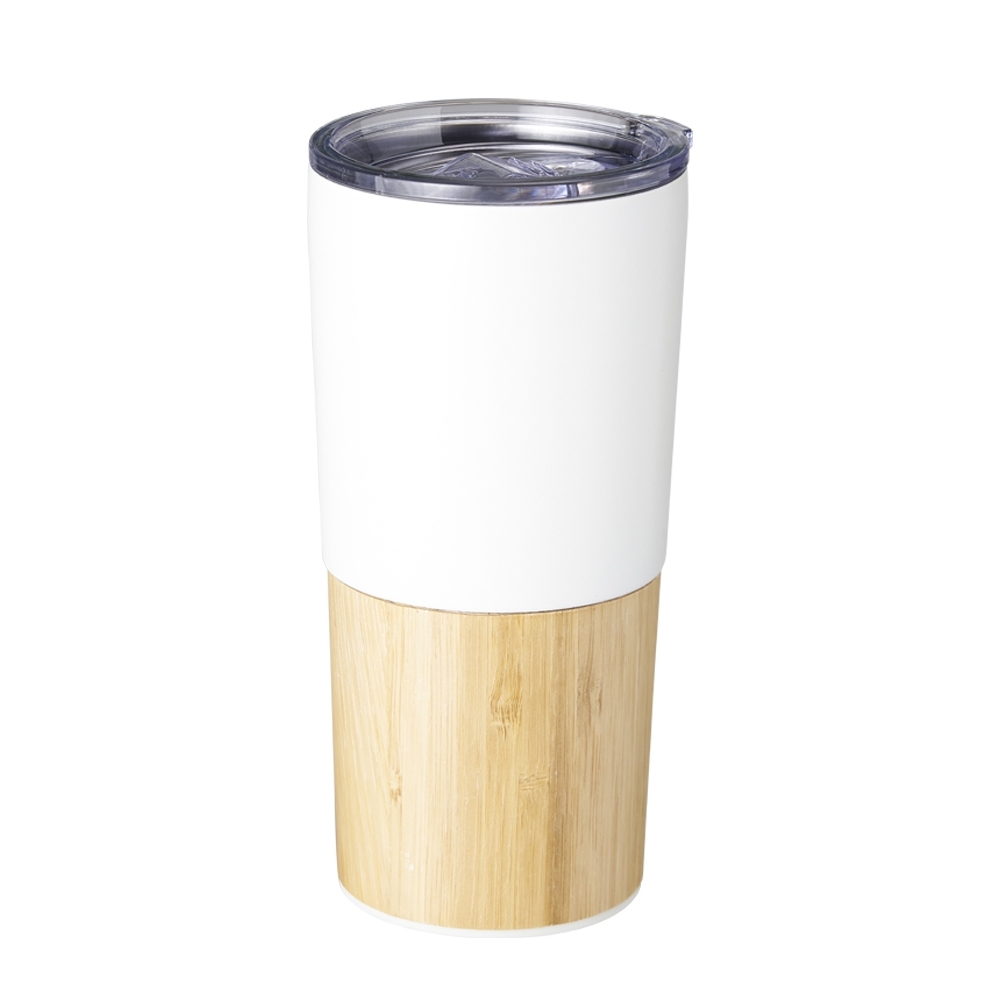 COPO TÉRMICO BAMBU 600ML SPX-04084-BCO NA COR BRANCO