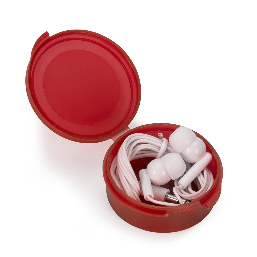 FONE DE OUVIDO STEREO ENTRADA P2  SPX-12927-VM/BCO NA COR VERMELHO