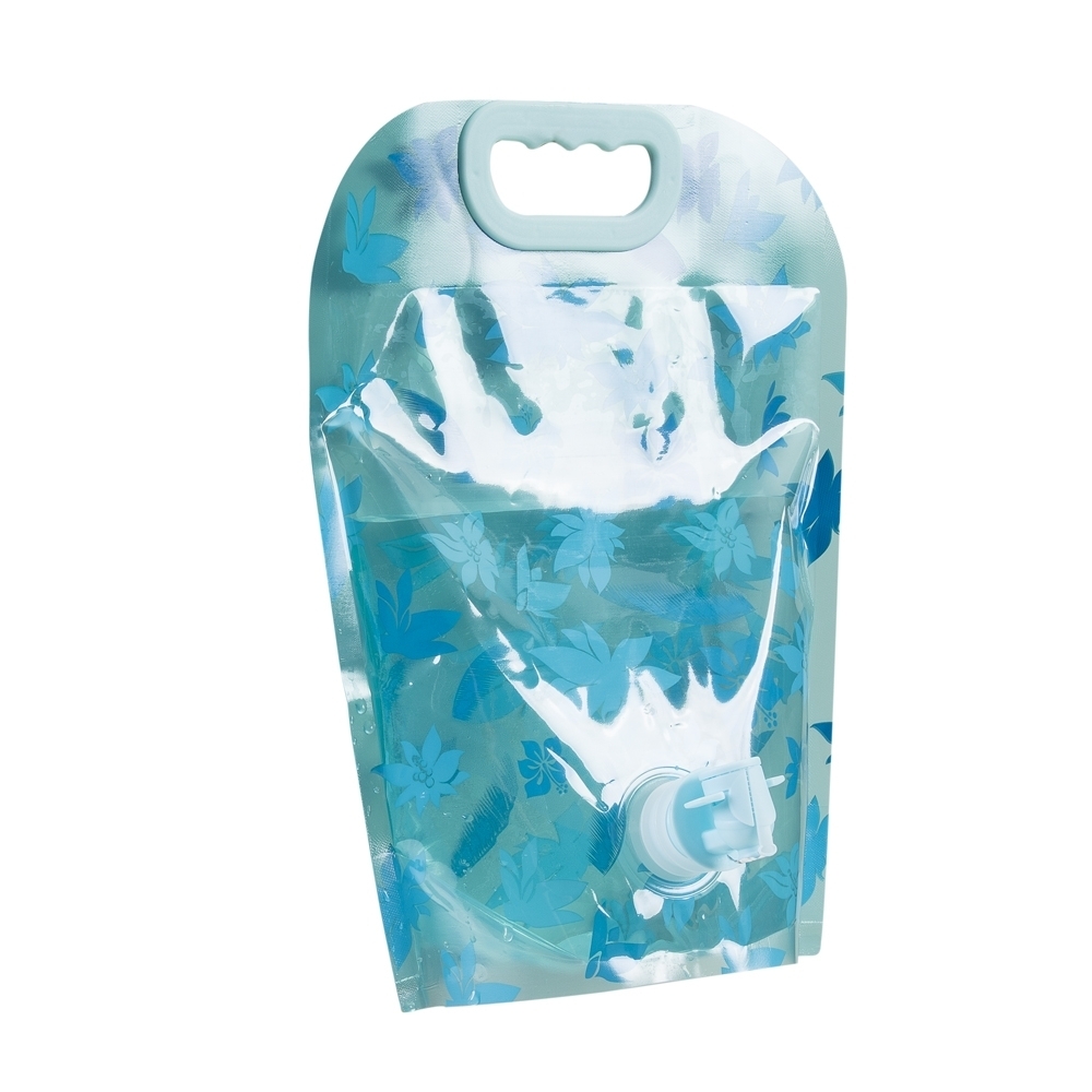 GALÃO DOBRÁVEL 3 LITROS FLORIDO  SPX-P@12288-AZC NA COR AZUL