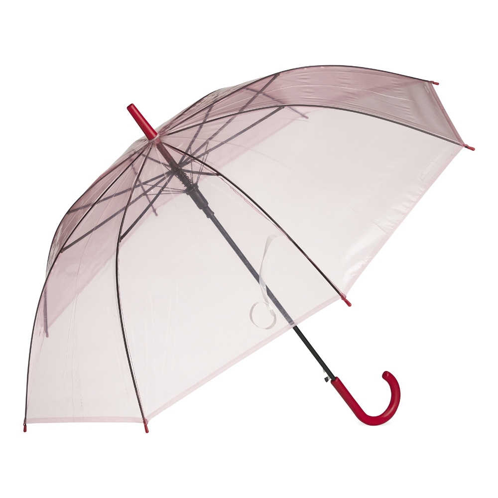 GUARDA-CHUVA TRANSPARENTE SPX-18680-VM NA COR VERMELHO