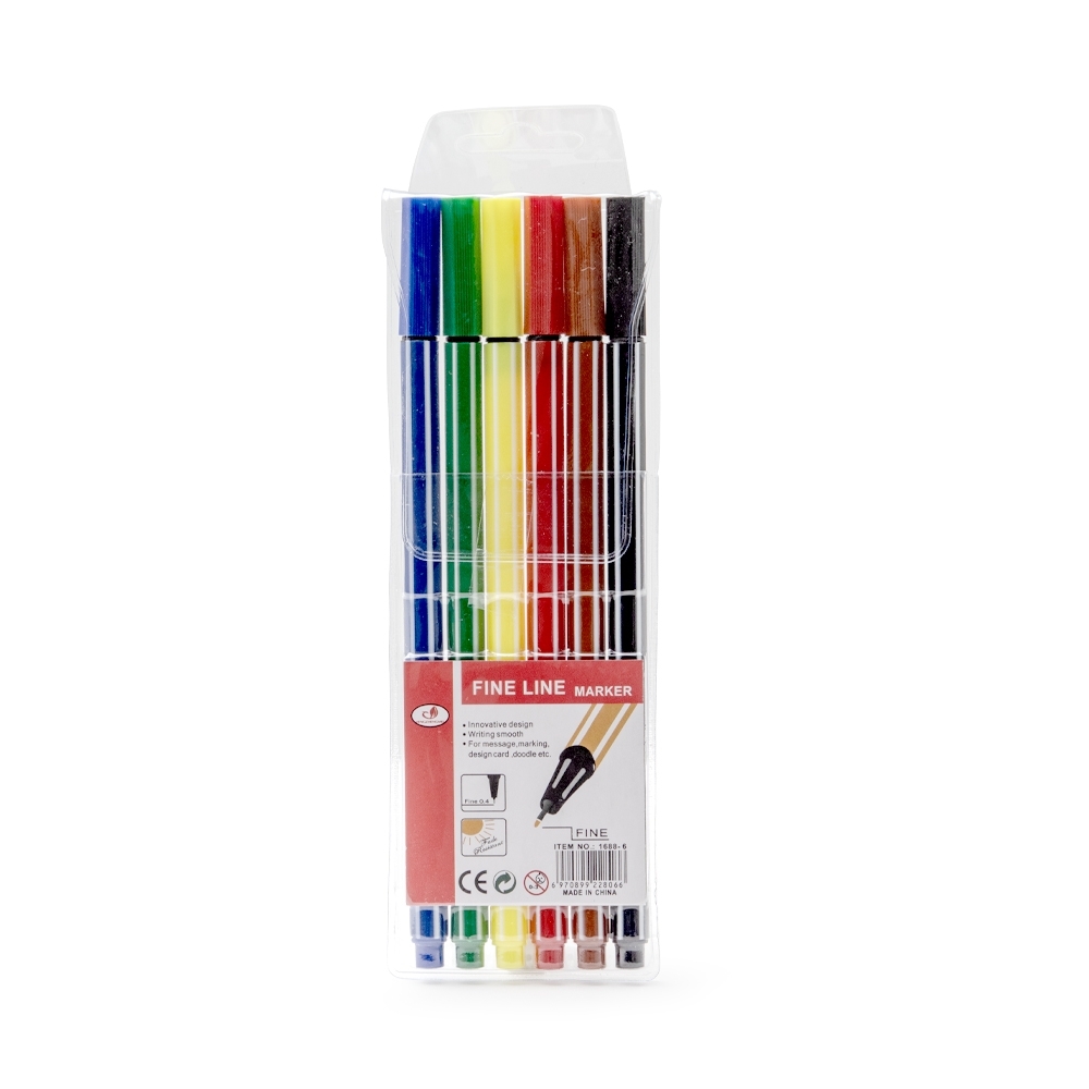 KIT CANETINHAS COLORIDAS C/ 6 SPX-P$1688-6-COL NA COR COLORIDO