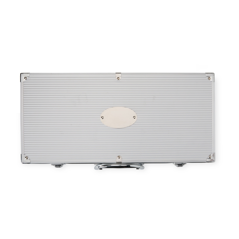 KIT CHURRASCO 10 PEÇAS SPX-01346-PRA NA COR PRATA