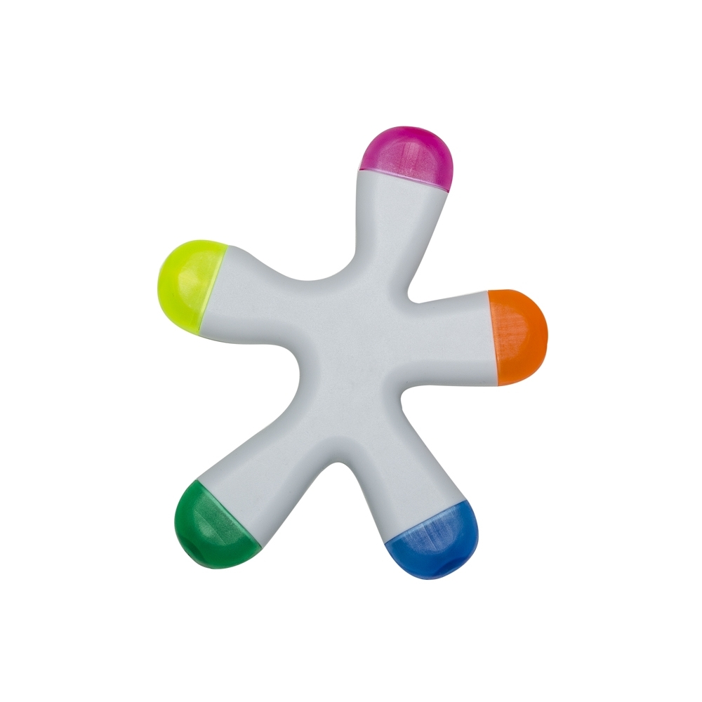 MARCA TEXTO SPLASH C/ 5 CORES  SPX-12421-BCO NA COR BRANCO