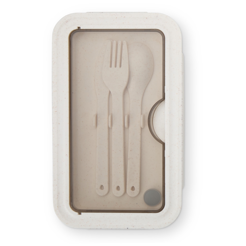 MARMITA HERMÉTICA DE PALHA DE TRIGO SPX-18857-BEG NA COR BEGE