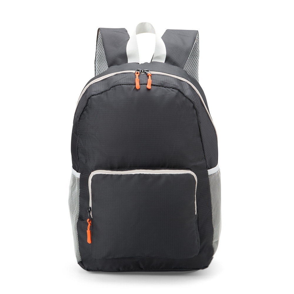 MOCHILA DE NYLON DOBRÁVEL 24L SPX-18832-PRE NA COR PRETO