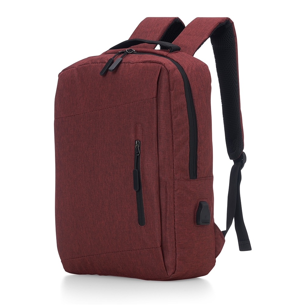 MOCHILA DE NYLON USB 21L SPX-11329-VM NA COR VERMELHO