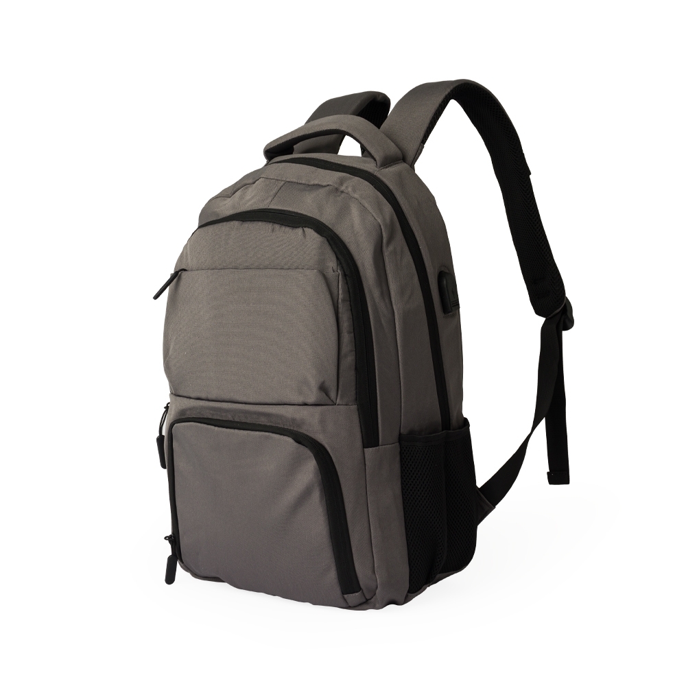 MOCHILA DE POLIÉSTER USB 28L SPX-01805-CIN NA COR PRATA