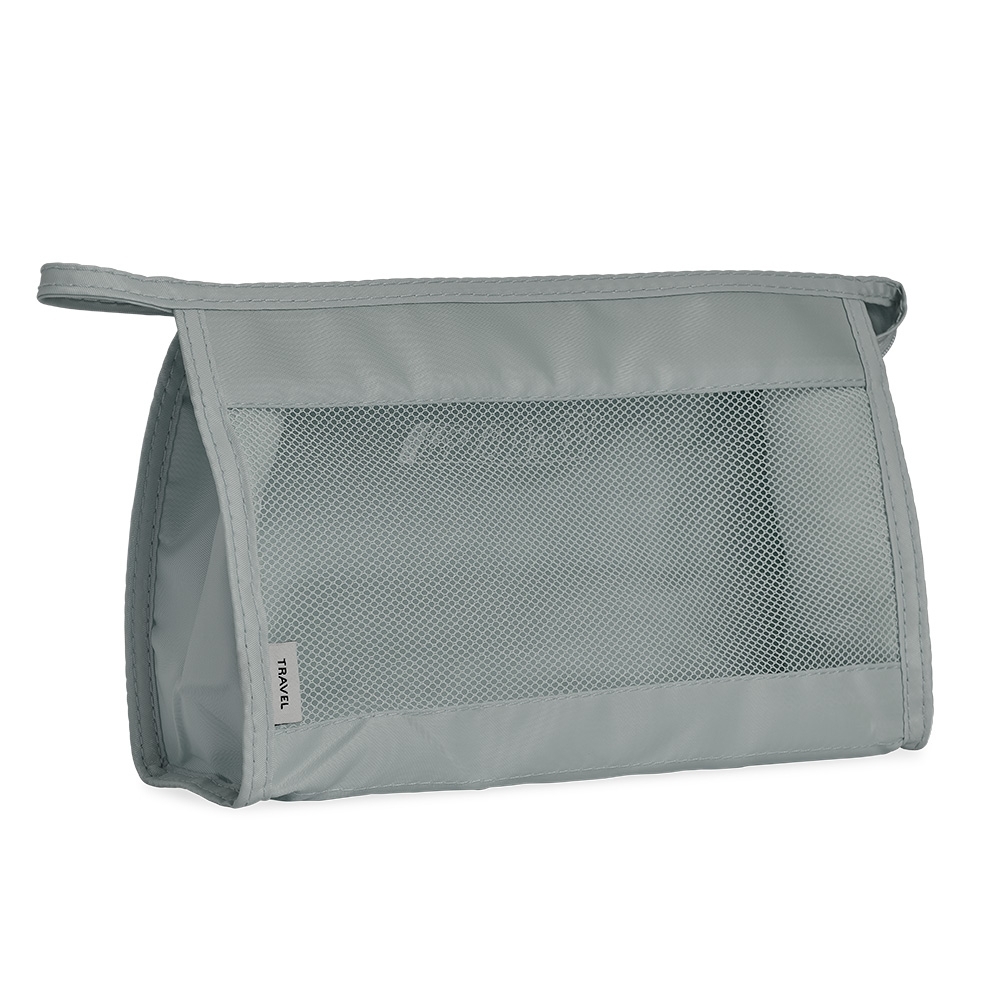 NÉCESSAIRE ORGANIZADORA DE POLIÉSTER SPX-18686-CIN NA COR PRATA