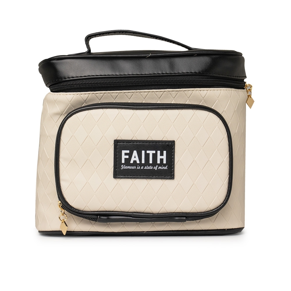 NÉCESSAIRE EM COURO SINTÉTICO SPX-E@18756-PRE NA COR PRETO