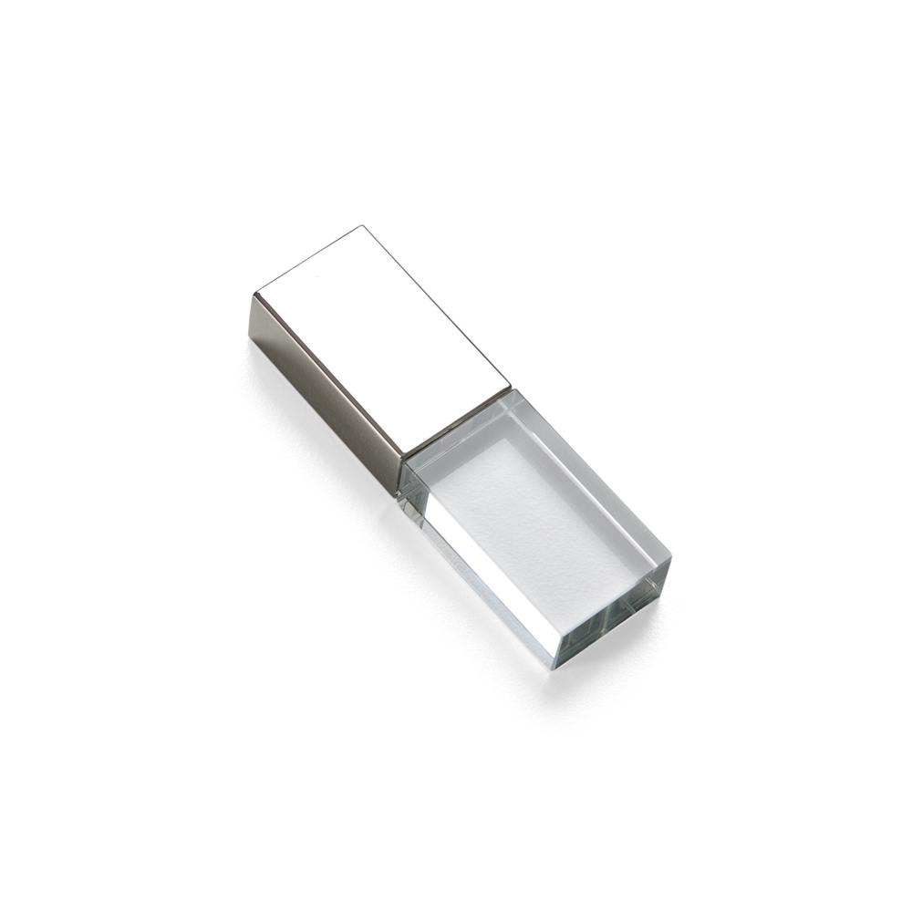 PEN DRIVE VIDRO 4 GB SPX-050-4GB-TRA/PRA NA COR TRANSPARENTE