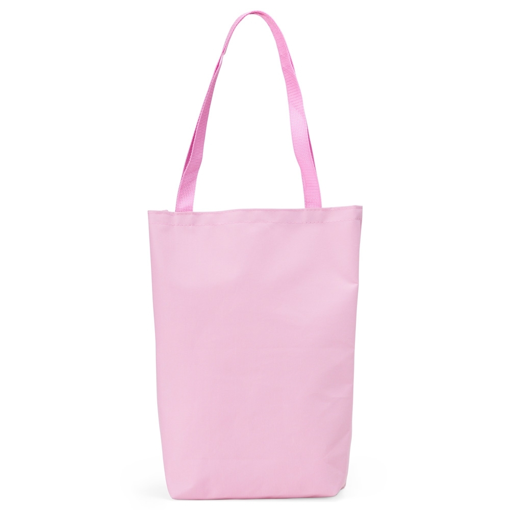 SACOLA NYLON COM ALÇA SPX-14938-ROS NA COR ROSA