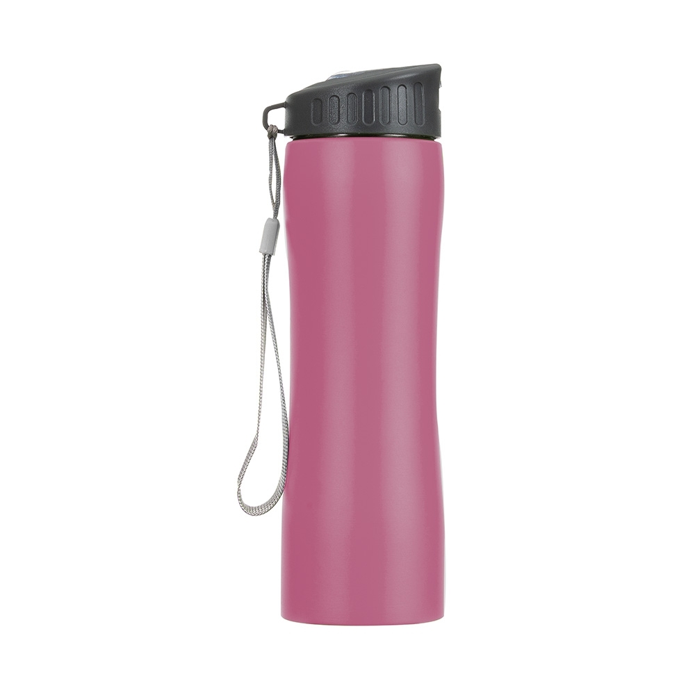 SQUEEZE 600ML INOX C/ ALÇA SPX-18558-ROS NA COR ROSA