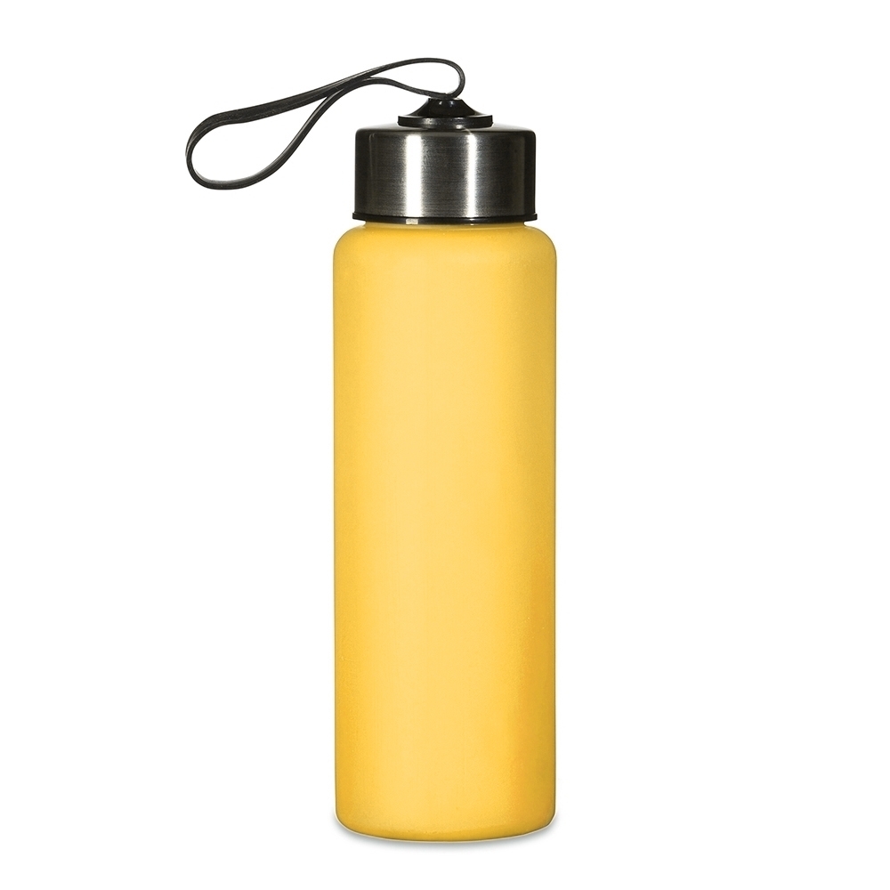 GARRAFA PLÁSTICA 680ML SPX-14415-AMA NA COR AMARELO