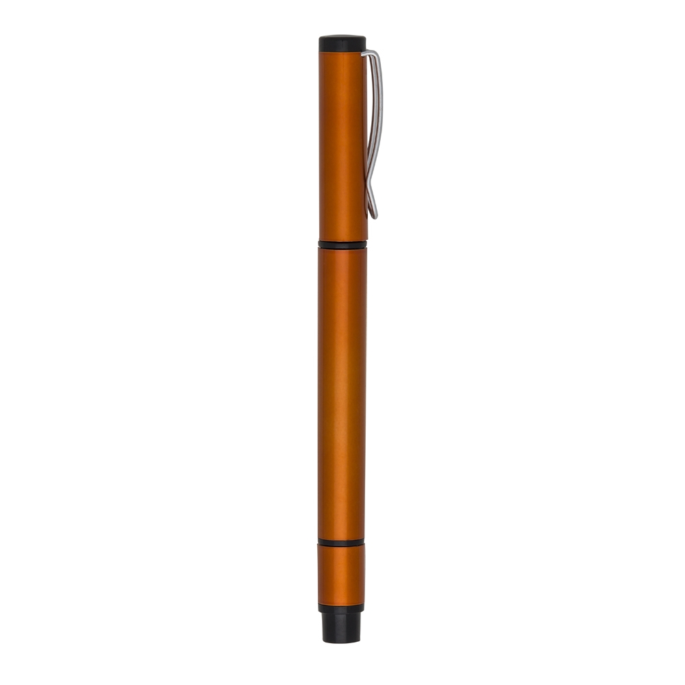 CANETA PLÁSTICA C/ MARCA TEXTO SPX-M3000-LAR NA COR LARANJA