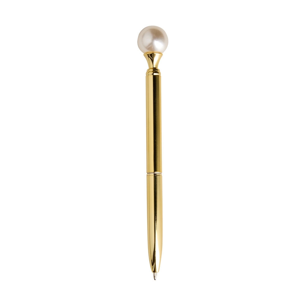 CANETA METAL PÉROLA SPX-15182-DOU/BRI NA COR DOURADO