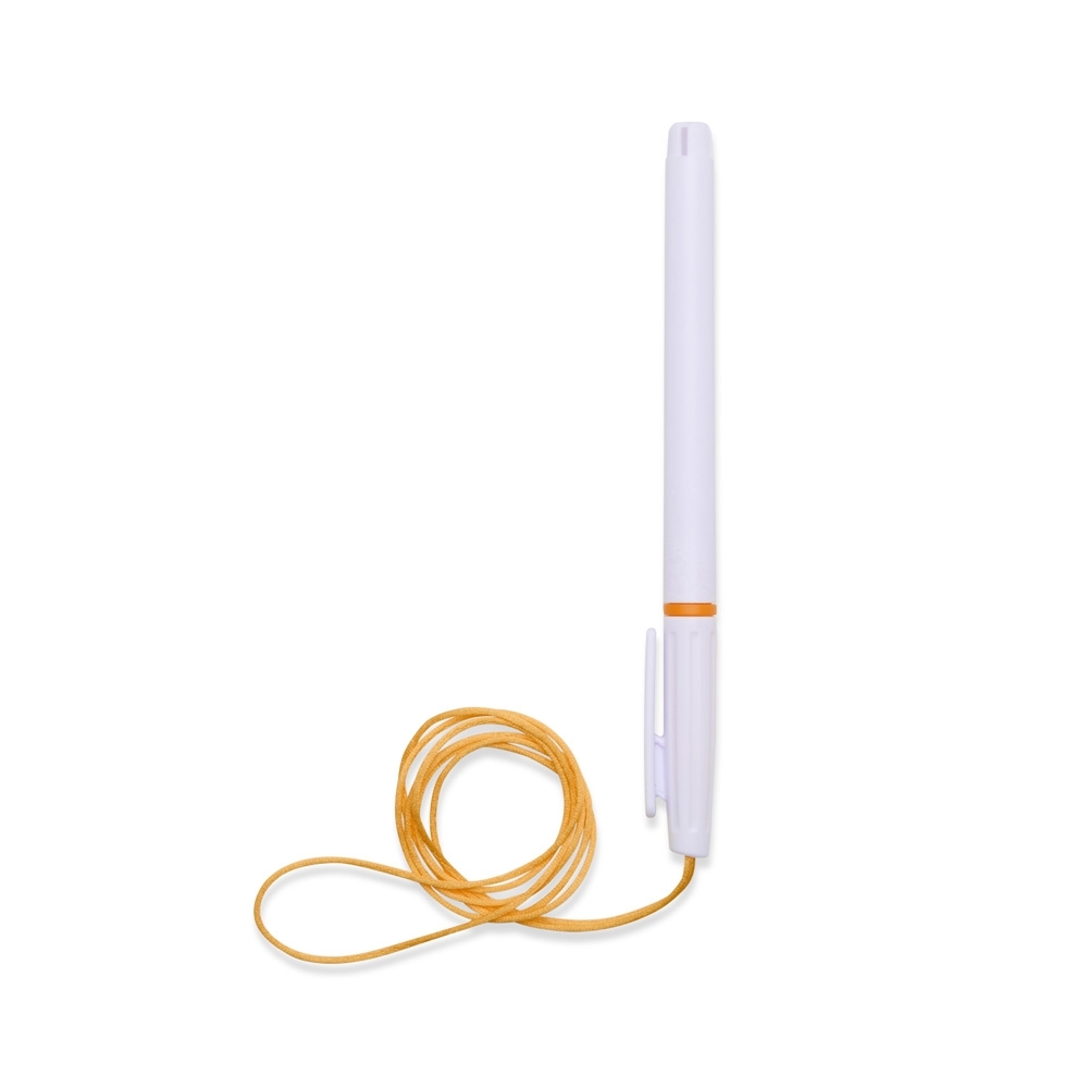 CANETA PLÁSTICA COM CORDÃO SPX-01092-BCO/LAR NA COR BRANCO
